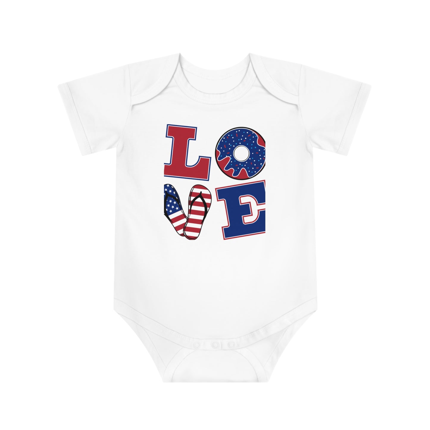 Copy of Patriotic Love Bodysuit - Baby Tee, 4th of July Outfit, Toddler Gift, Cute Baby Apparel, Celebration Clothing