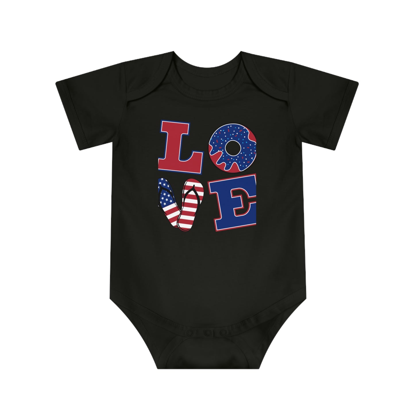 Copy of Patriotic Love Bodysuit - Baby Tee, 4th of July Outfit, Toddler Gift, Cute Baby Apparel, Celebration Clothing